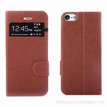 Case for iPhone 5s, with Credit Card Holder and Button Closure